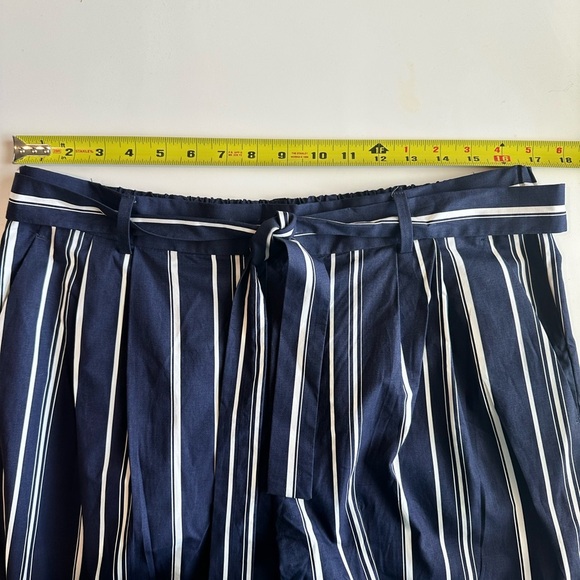 J. Crew Blue and White Wide Leg Pants Size 12 - Picture 8 of 11